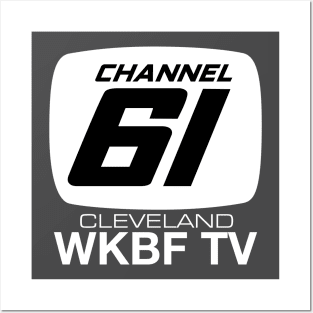 Channel 61 WKBF Cleveland Retro TV Posters and Art